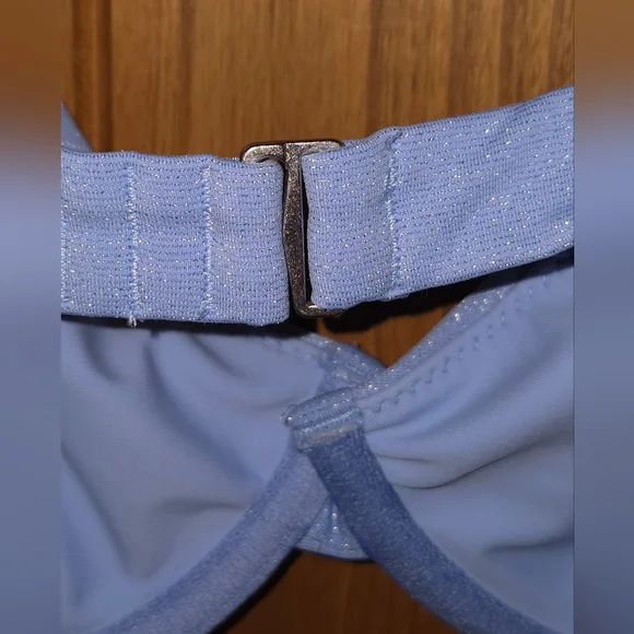 Abercrombie & Fitch Light Blue Shimmer Bikini Set - Picture 7 of 8